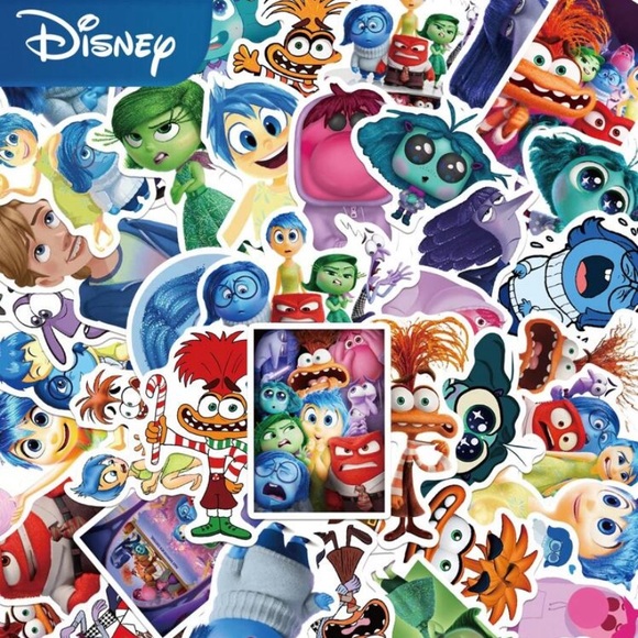 New! 50 Pack Inside Out Disney Vinyl Stickers - Picture 3 of 4